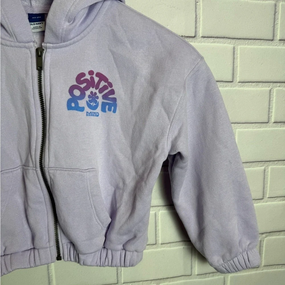 Old Navy Cropped Hoodie Lavender 